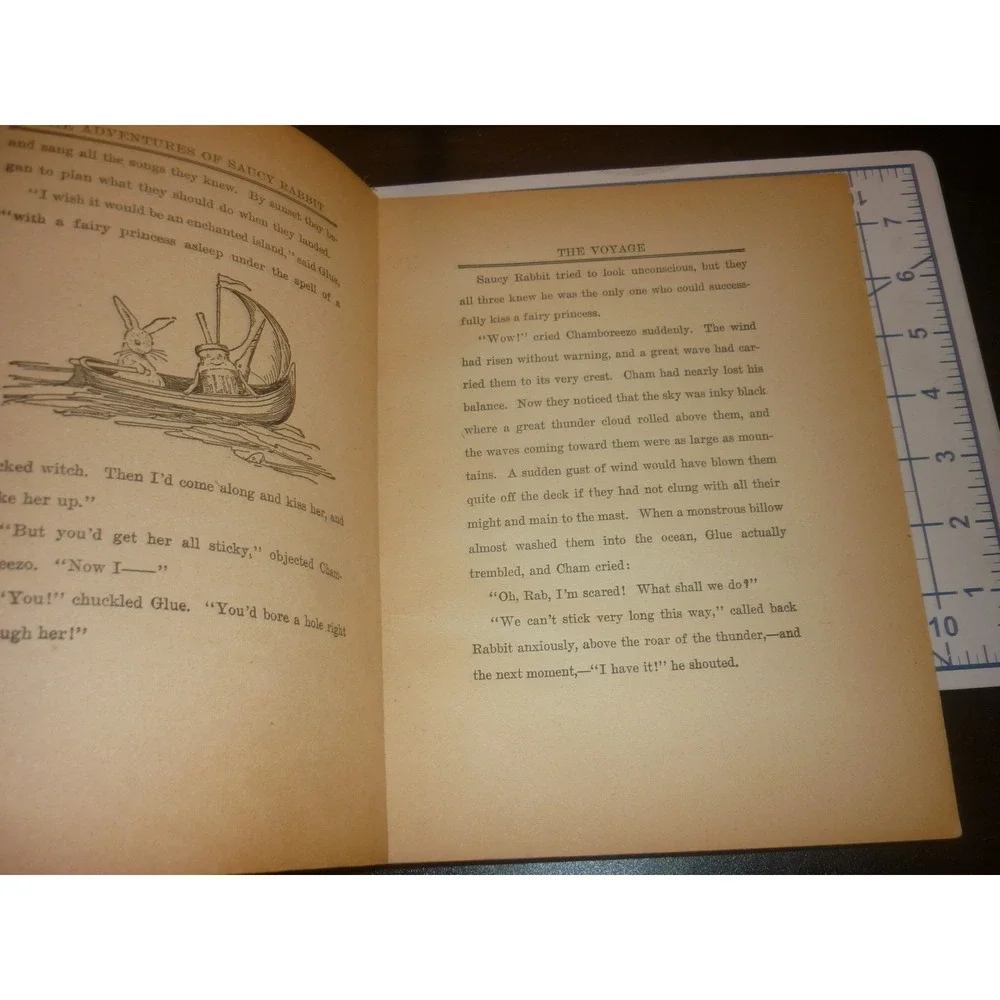 Antique Saucy Rabbit and the Dolls Book No 1420 Series Vintage Illustrated Story